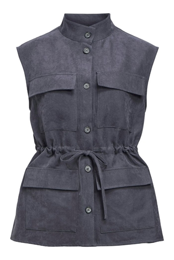 Nova LO Waistcoat, Dark denim